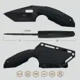 Takumitak Muted Fixed Blade TKF3S06