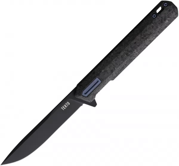 Tekto Knives F2 Bravo Linerlock Carbon-Blue TKTF2CBLBK1