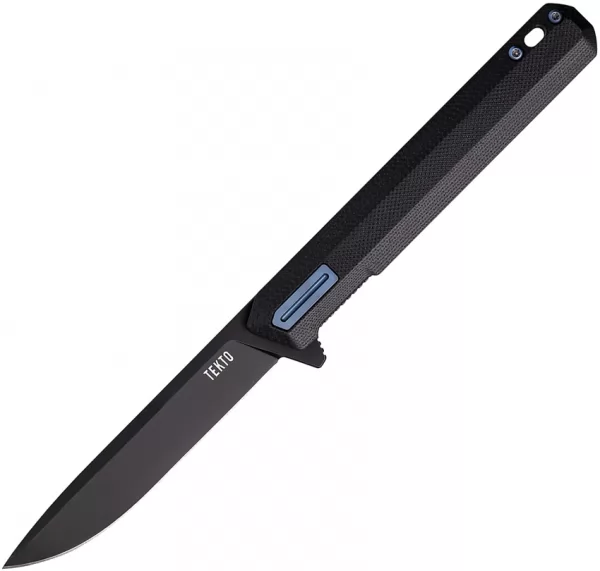 Tekto Knives F2 Bravo Linerlock Black-Blue TKTF2GBKBK2