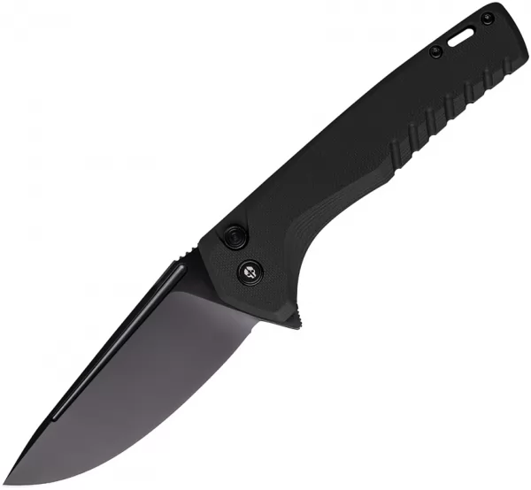 Tekto Knives F3 Charlie Button Lock Black TKTF3GBKBK1