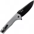 Tekto Knives F3 Charlie Button Lock Gray TKTF3GGRBK1