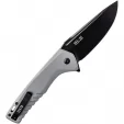 Tekto Knives F3 Charlie Button Lock Gray TKTF3GGRBK1
