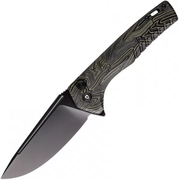 Tekto Knives F3 Charlie Button Lock TKTF3GMXBK1