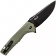 Tekto Knives F3 Charlie Button Lock OD TKTF3GODBK1