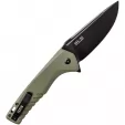 Tekto Knives F3 Charlie Button Lock OD TKTF3GODBK1