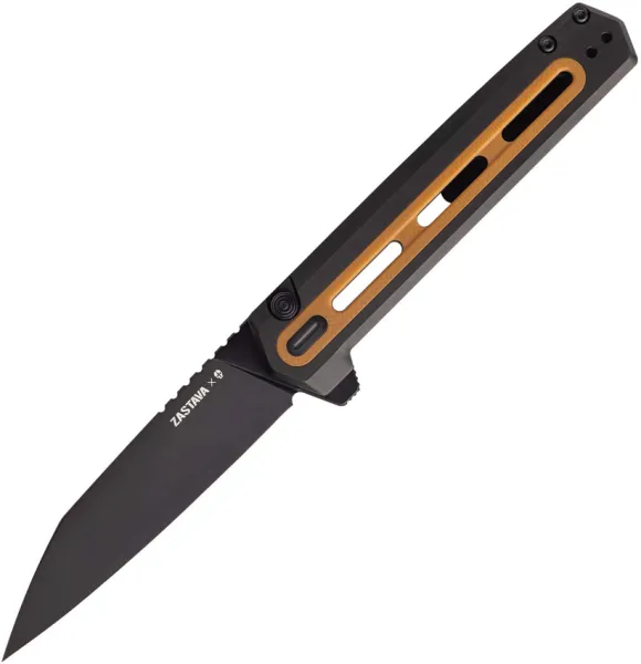 Tekto Knives F4 Echo Button Lock Brown TKTF4RGBRS35