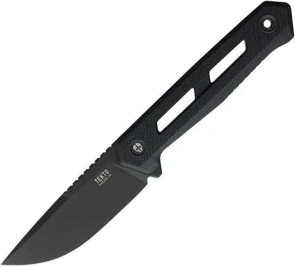 Tekto Knives X1 Atlas Fixed Blade Black TKTX1RBKMC