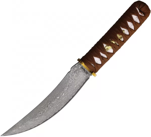Tokisu Damask Couteau Fixed Blade TOK32624