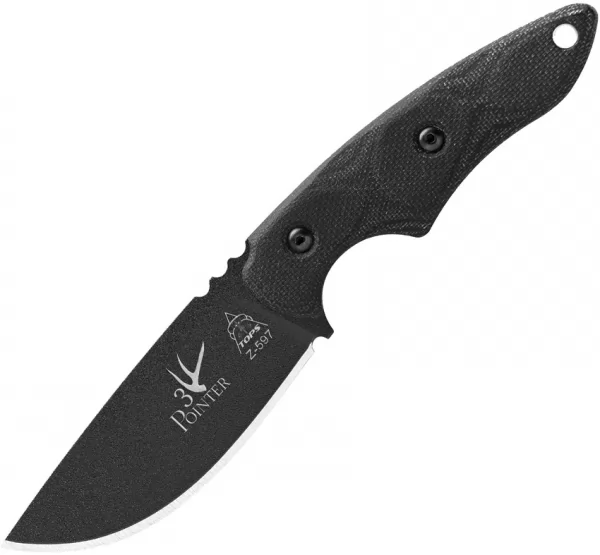 TOPS 3 Pointer Black Canvas knives TP3PR01