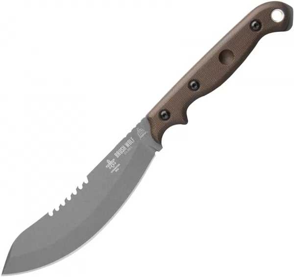 TOPS Brush Wolf Fixed Blade knives TPBWLF02