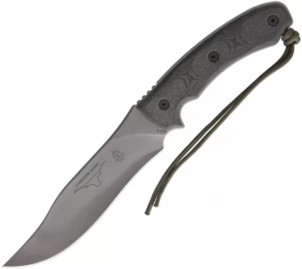 TOPS Longhorn Bowie Black River Was knives TPLONGBBRW