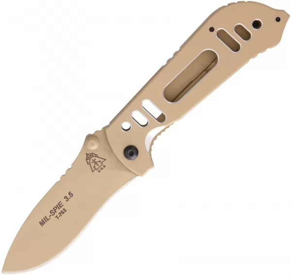 TOPS Mil SPIE Coyote Tan knives TPMIL35CT
