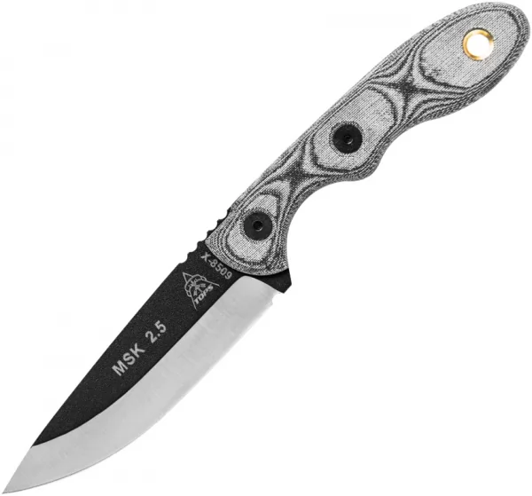 TOPS Mini Scandi Knife Black Linen knives TPMSKBLM