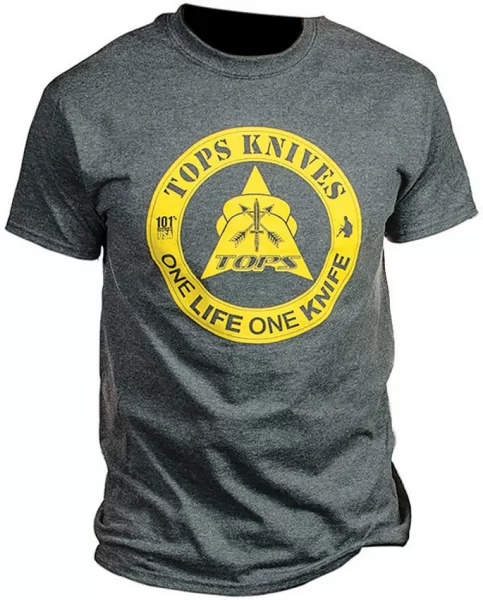 TOPS T-Shirt One Life Dark Heather knives TPTS1LDHM