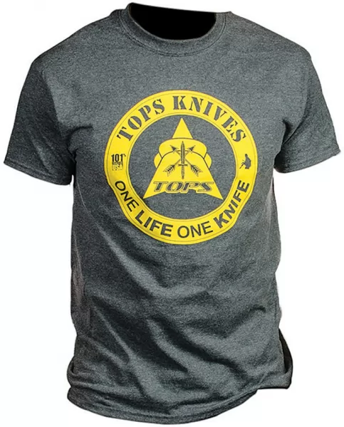 TOPS T-Shirt One Life Dark Heather knives TPTS1LDHXXL