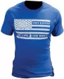 TOPS T-Shirt Flag Logo Blue Large - TPTSFLAGBLULG