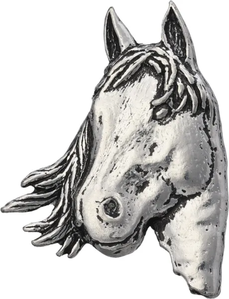 TS Brown Horse Head Pin TSBA1