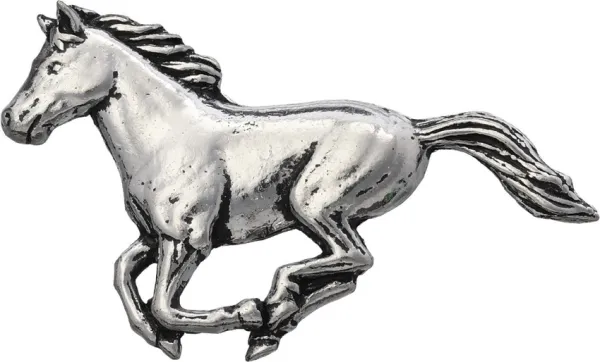 TS Brown Running Horse Pin TSBA19