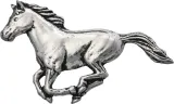 TS Brown Running Horse Pin - TSBA19