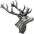TS Brown Stag Head Pin - TSBA21