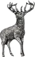 TS Brown Stag Pin - TSBA31