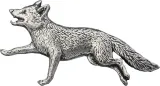 TS Brown Running Fox Pin - TSBA3