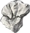 TS Brown Labrador Head Pin - TSBA4