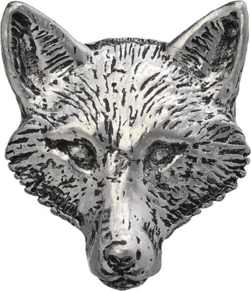 TS Brown Fox Head Pin TSBA72