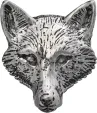 TS Brown Fox Head Pin - TSBA72