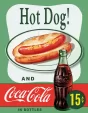 Tin Signs Hot Dog And Coke - TSN1048