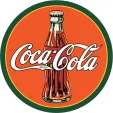 Tin Signs Coke Round 30s Bottle & Logo - TSN1069