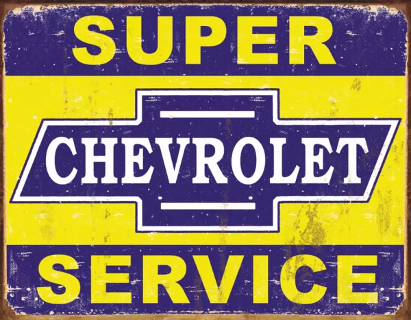 Tin Signs Super Chevy Service TSN1355