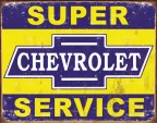 Tin Signs Super Chevy Service - TSN1355