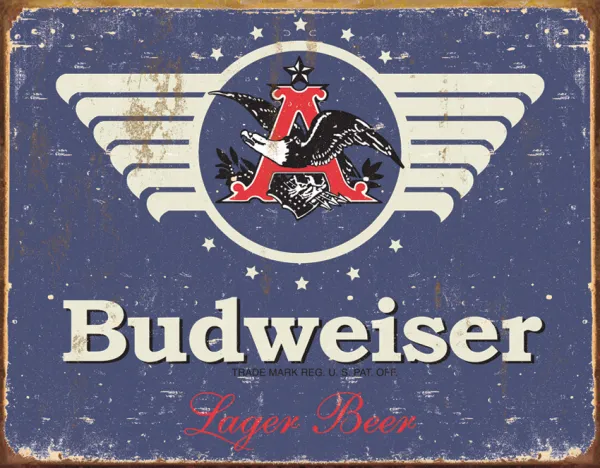 Tin Signs Budweiser 1936 Weathered TSN1383