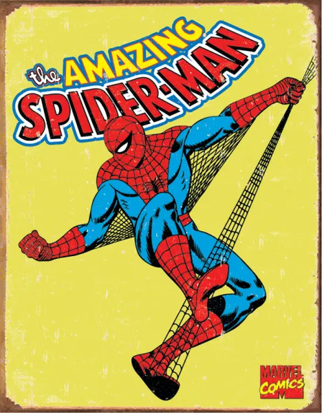 Tin Signs Spiderman - Retro TSN1437