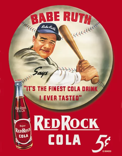 Tin Signs Babe Ruth Red Rock Cola TSN149