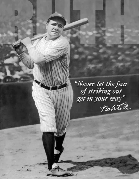 Tin Signs Babe Ruth No Fear TSN1511
