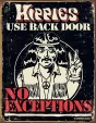 Tin Signs Hippies Use Back Door - TSN1558