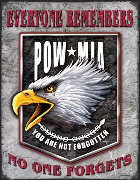 Tin Signs Legends POW-MIA Eagle TSN1629