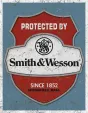 Tin Signs Protected By S&W - TSN1682