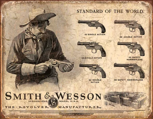 Tin Signs S&W Revolvers TSN1743