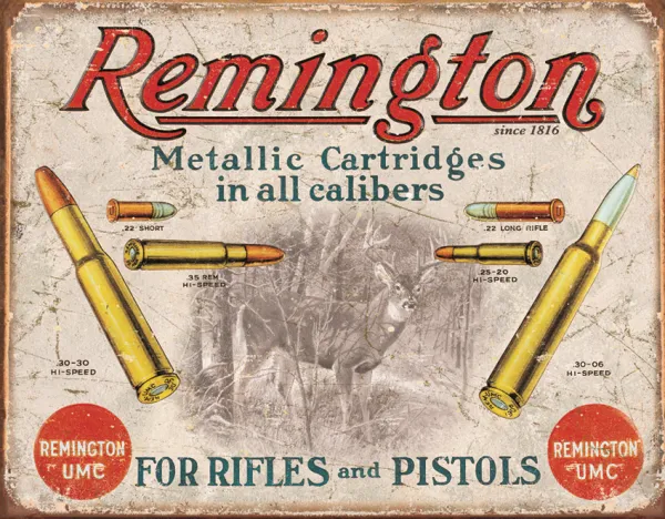 Tin Signs Remington For Rifles & TSN1788