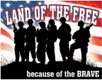 Tin Signs Land of the Free… - TSN1818