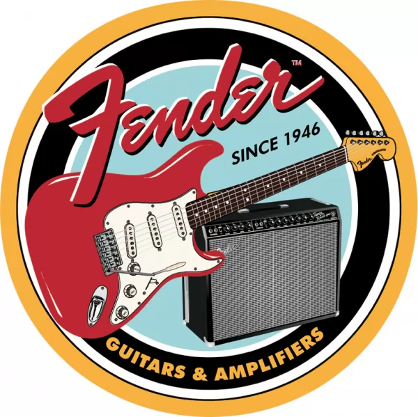Tin Signs Fender Round TSN1858