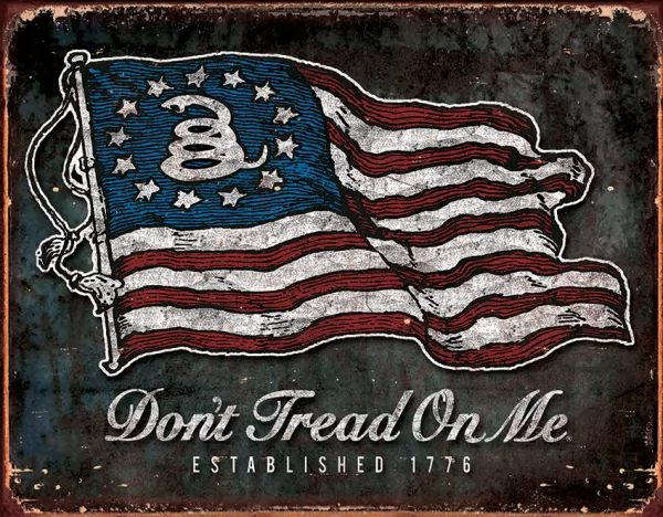 Tin Signs DTOM Vintage Flag TSN1873