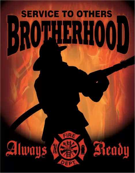 Tin Signs Fireman Brotherhood TSN1901