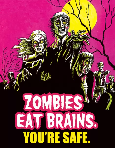 Tin Signs Zombies Eat Brains… TSN1915