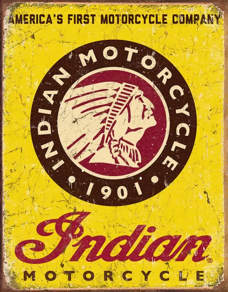 Tin Signs Indian Since 1901 TSN1934
