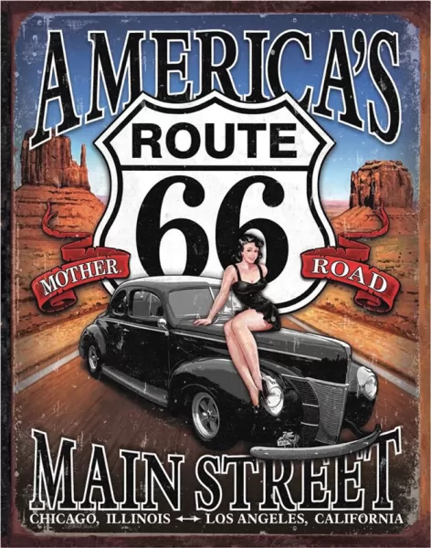 Tin Signs Route 66 Sign TSN1957