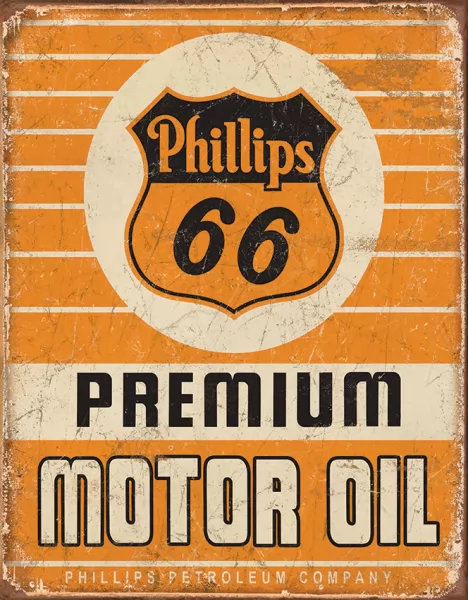 Tin Signs Phillips 66 Premium Oil TSN1996